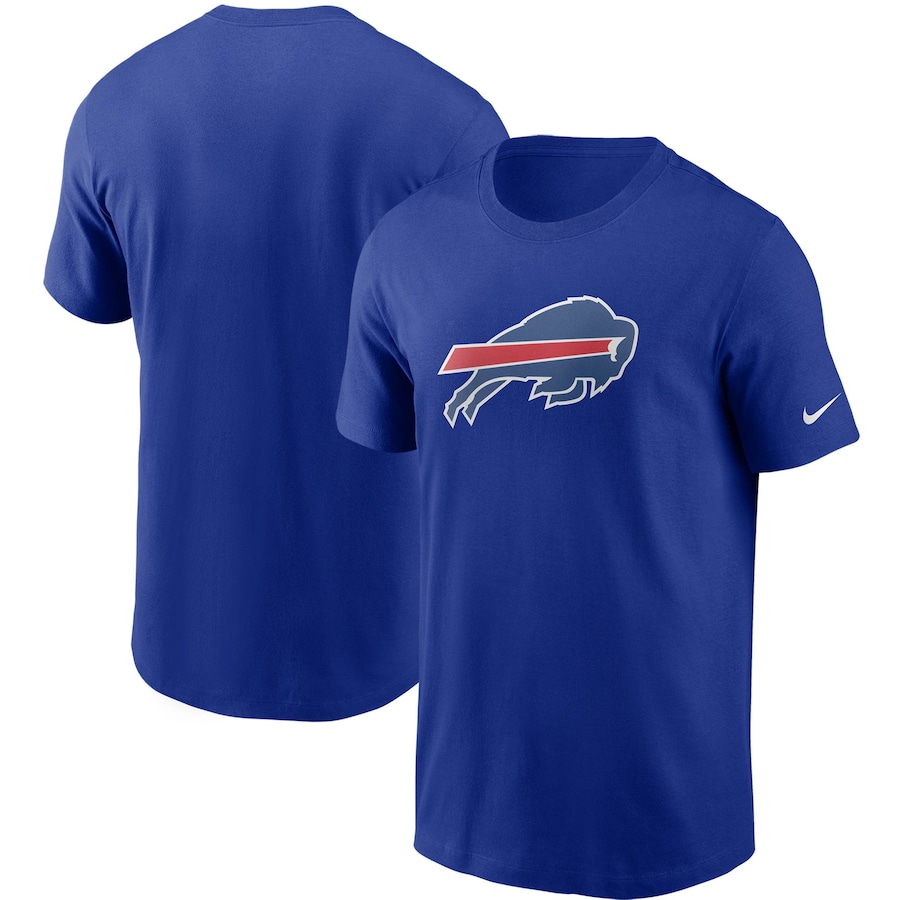Buffalo Bills Football Royal Primary Logo T-Shirt - Man