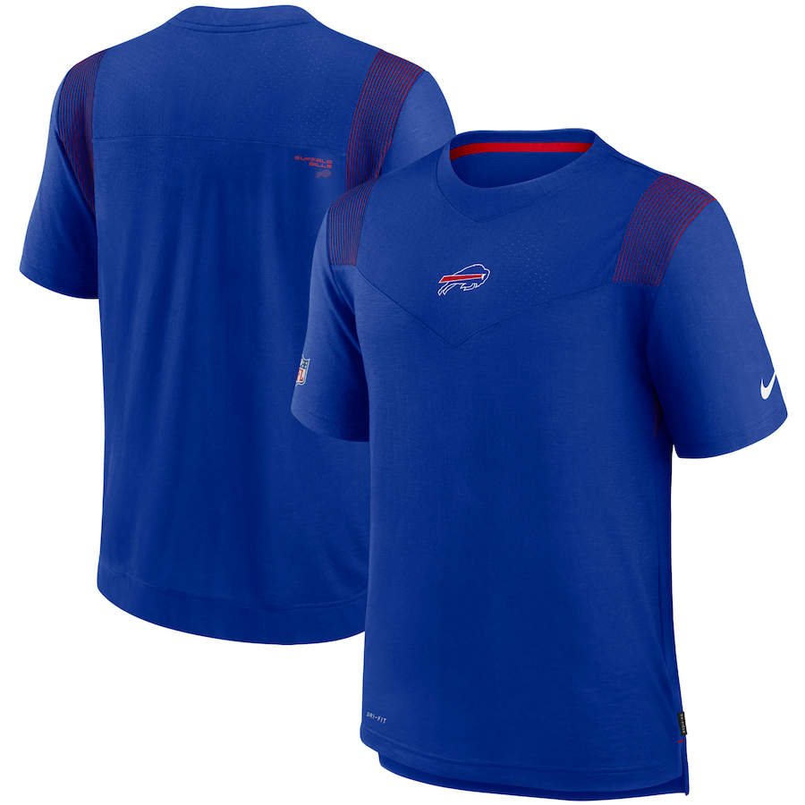 Buffalo Bills Football Royal Sideline Player UV Performance T-Shirt - Man