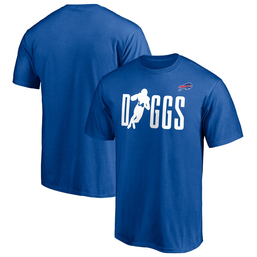 Buffalo Bills Stefon Diggs Royal Checkdown T-Shirt - Man Buffalo Bills Stefon Diggs Royal Checkdown T-Shirt - Man