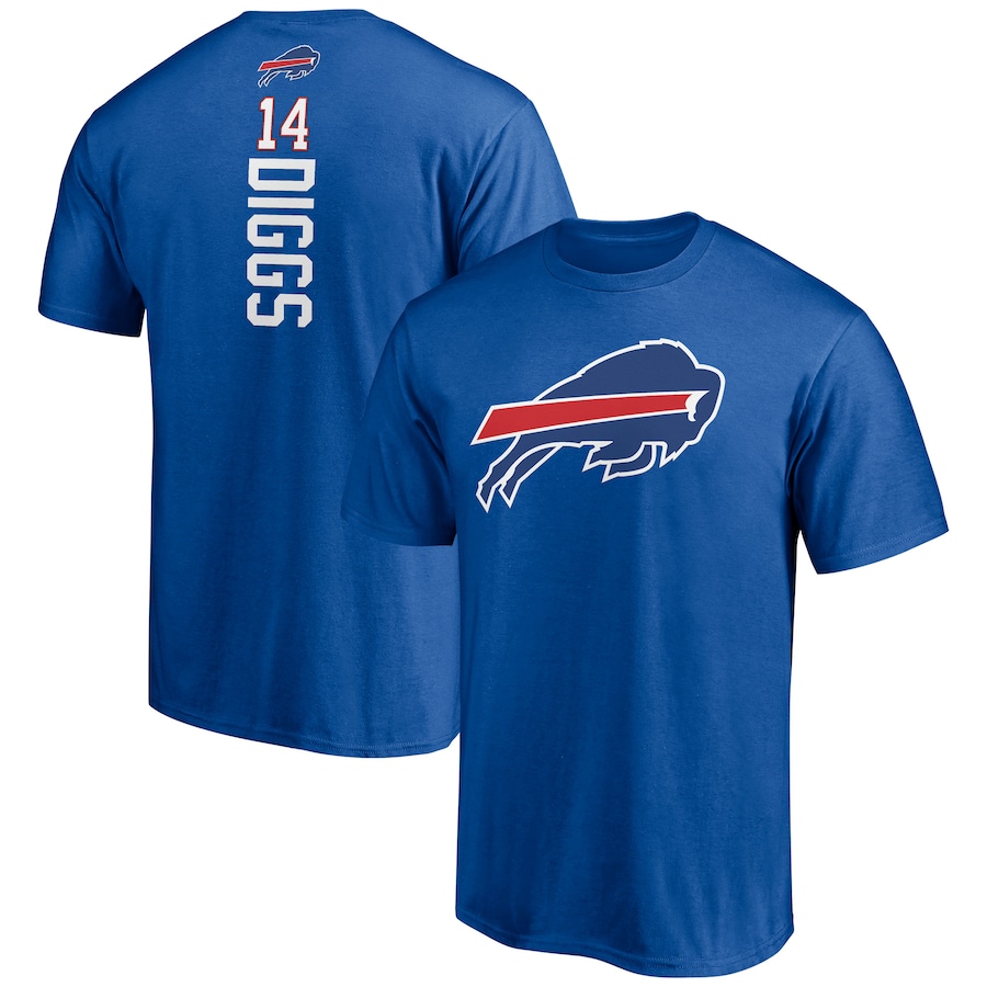 Buffalo Bills Stefon Diggs Royal Playmaker T-Shirt - Man Buffalo Bills Stefon Diggs Royal Playmaker T-Shirt - Man