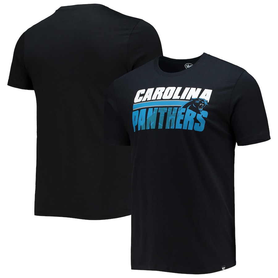 Carolina Panthers '47 Black Shadow T-Shirt - Man Carolina Panthers '47 Black Shadow T-Shirt - Man