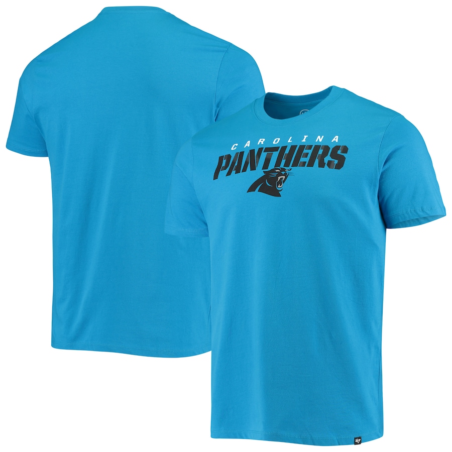 Carolina Panthers '47 Blue Traction Super Rival T-Shirt - Man Carolina Panthers '47 Blue Traction Super Rival T-Shirt - Man