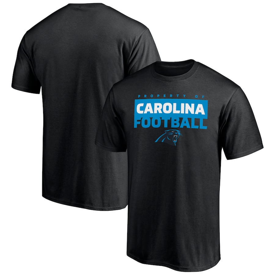 Carolina Panthers Black Gain Ground T-Shirt - Man