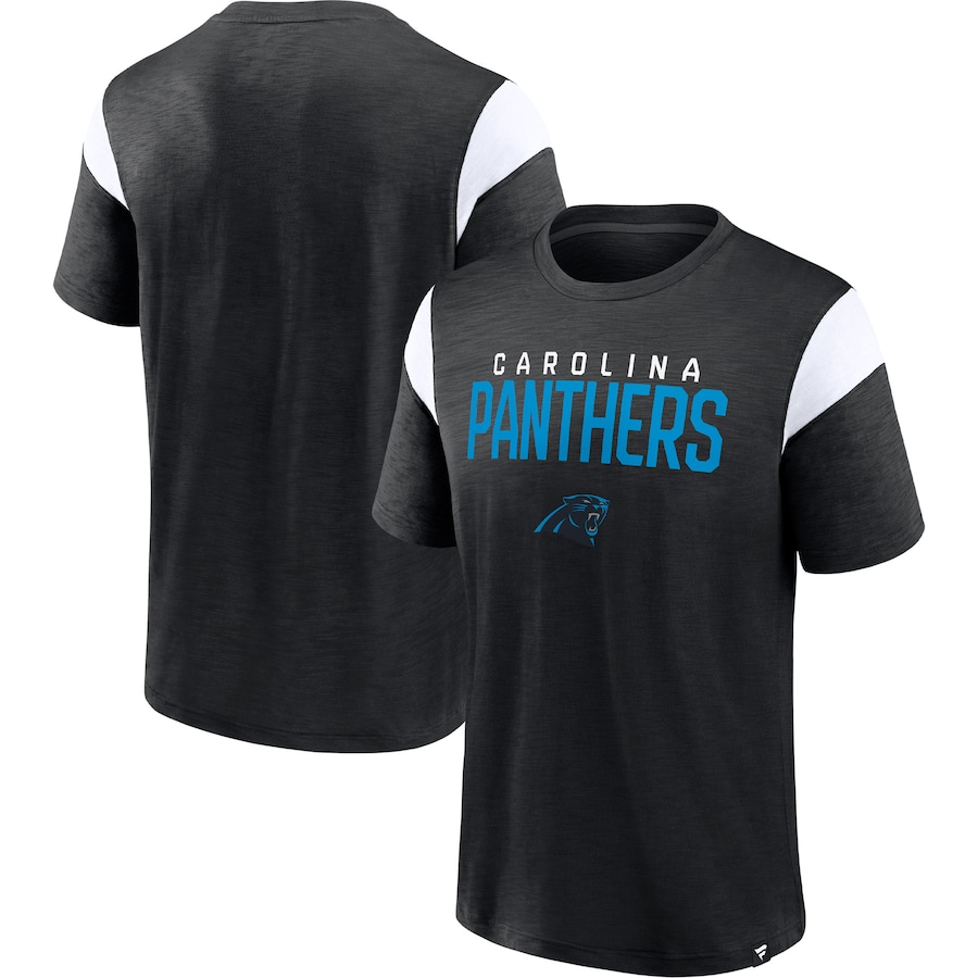Carolina Panthers Black Home Stretch Team T-Shirt - Man Carolina Panthers Black Home Stretch Team T-Shirt - Man