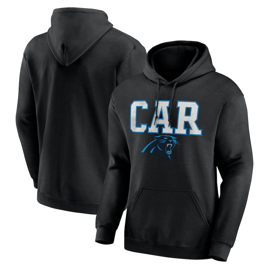 Carolina Panthers Black Scoreboard Pullover Hoodie - Man