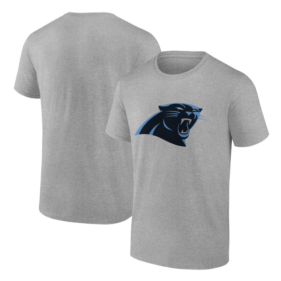 Carolina Panthers Heather Gray Team Logo T-Shirt - Man