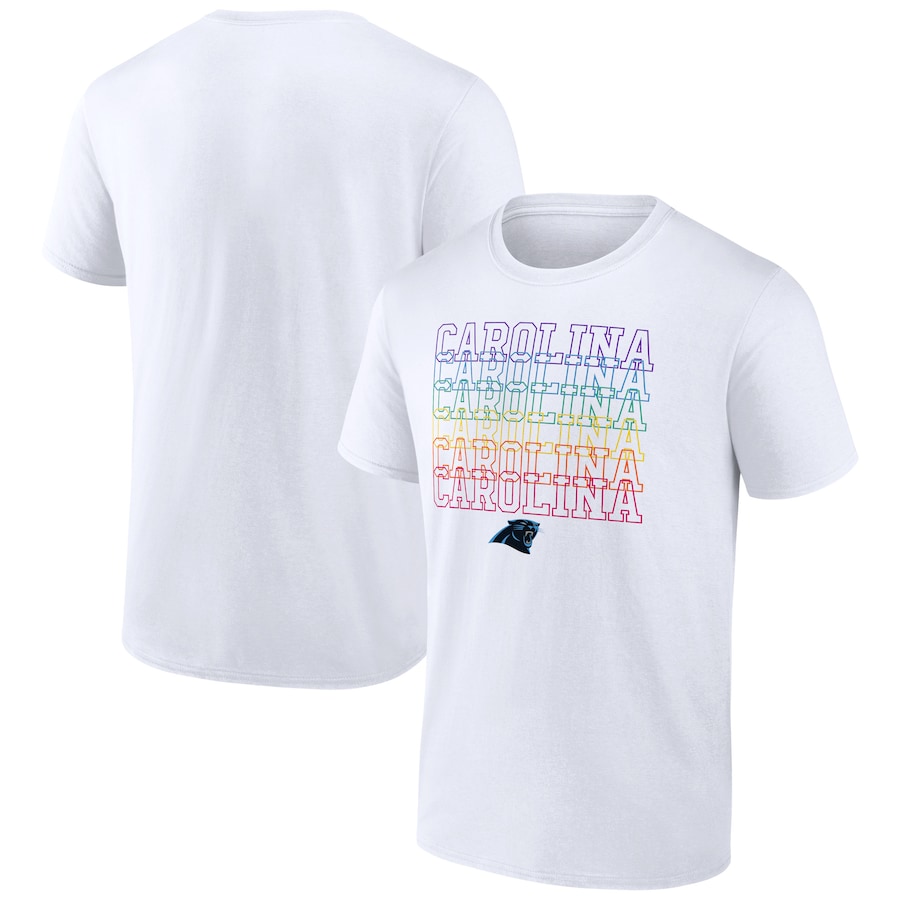 Carolina Panthers White City Pride T-Shirt - Man