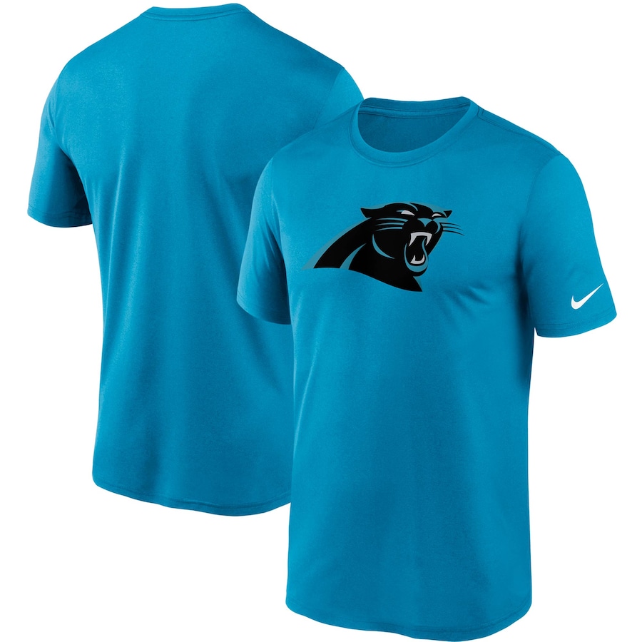 Carolina Panthers Football Blue Logo Essential Legend Performance T-Shirt - Man