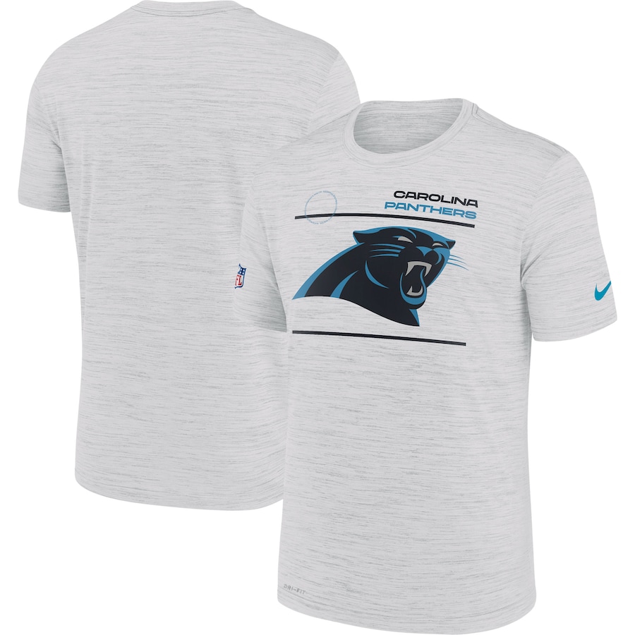 Carolina Panthers Football White Sideline Velocity Legend Performance T-Shirt - Man Carolina Panthers Football White Sideline Velocity Legend Performance T-Shirt - Man