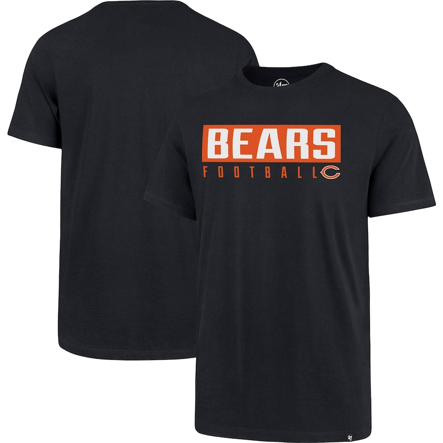 Chicago Bears '47 Navy Dub Major Super Rival T-Shirt - Man Chicago Bears '47 Navy Dub Major Super Rival T-Shirt - Man