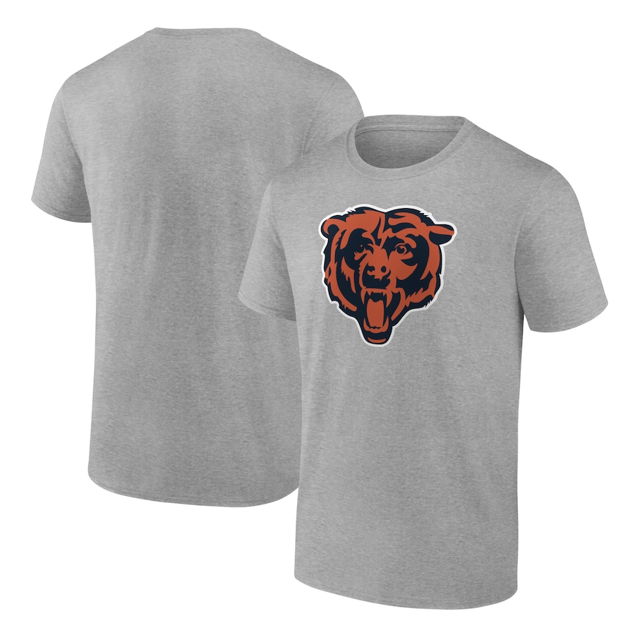 Chicago Bears Heather Gray Team Logo T-Shirt - Man