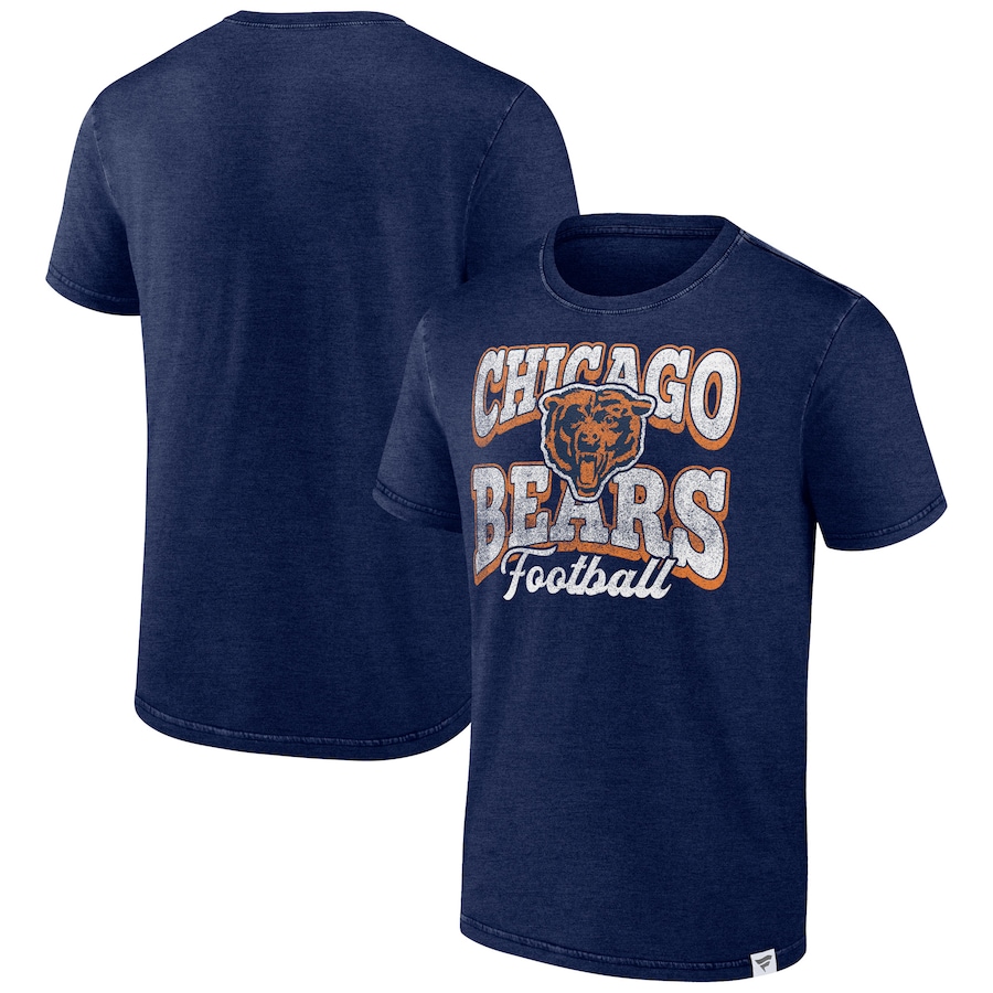 Chicago Bears Heather Navy Force Out T-Shirt - Man Chicago Bears Heather Navy Force Out T-Shirt - Man