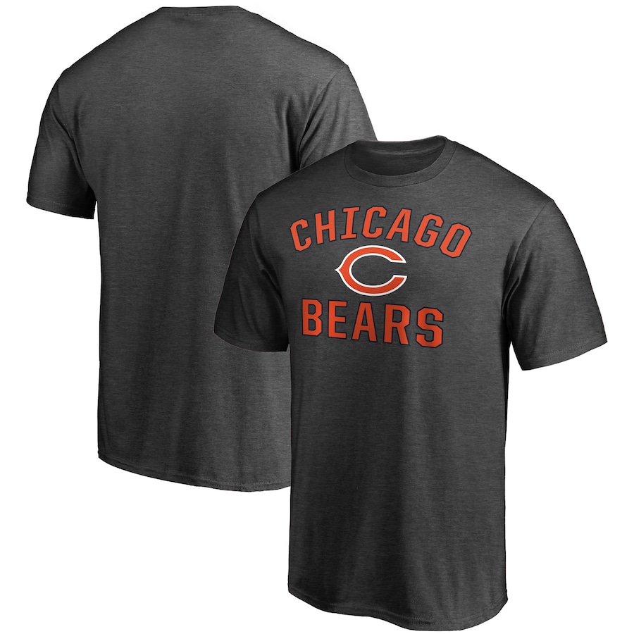 Chicago Bears Heathered Charcoal Victory Arch T-Shirt - Man