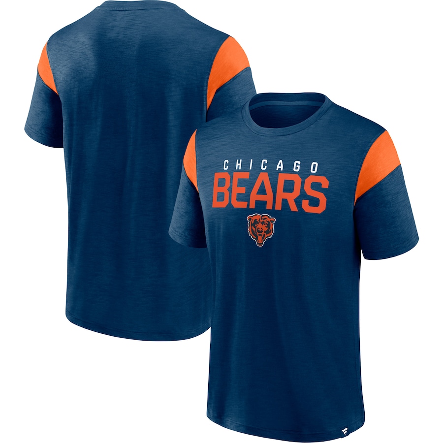 Chicago Bears Navy Home Stretch Team T-Shirt - Man Chicago Bears Navy Home Stretch Team T-Shirt - Man