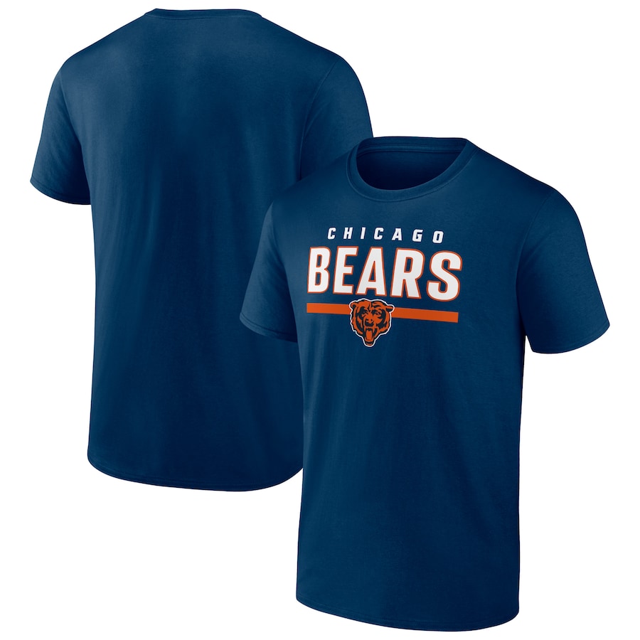 Chicago Bears Navy Speed & Agility T-Shirt - Man Chicago Bears Navy Speed & Agility T-Shirt - Man