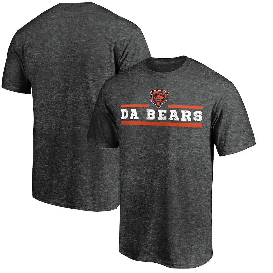 Chicago Bears Majestic Heathered Charcoal Showtime Let's Go T-Shirt - Man