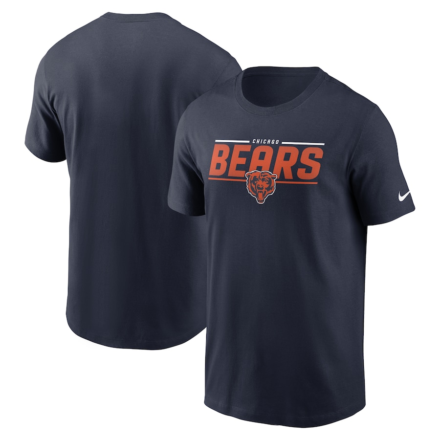 Chicago Bears Football Navy Muscle T-Shirt - Man Chicago Bears Football Navy Muscle T-Shirt - Man