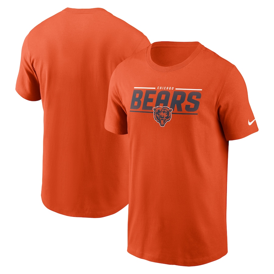 Chicago Bears Football Orange Muscle T-Shirt - Man Chicago Bears Football Orange Muscle T-Shirt - Man
