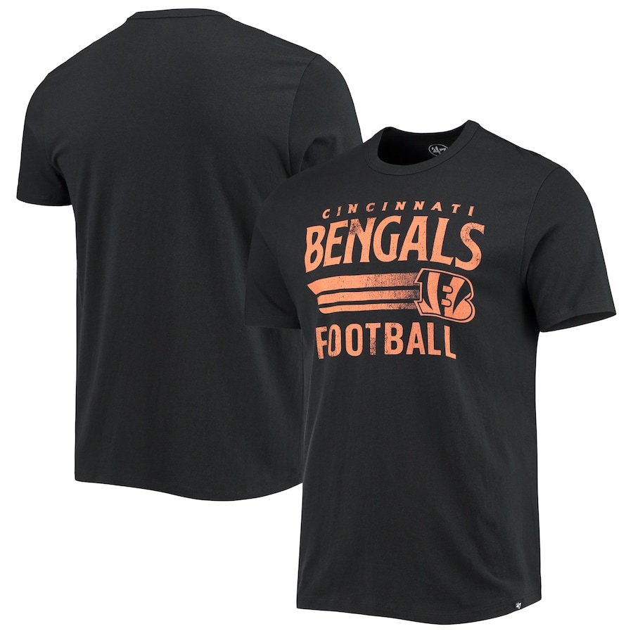 Cincinnati Bengals '47 Black Conrider Franklin T-Shirt - Man Cincinnati Bengals '47 Black Conrider Franklin T-Shirt - Man