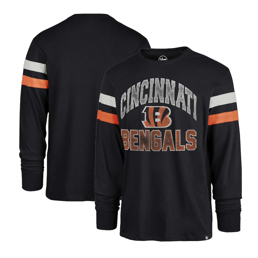 Cincinnati Bengals '47 Black Irving Long Sleeve T-Shirt - Man Cincinnati Bengals '47 Black Irving Long Sleeve T-Shirt - Man