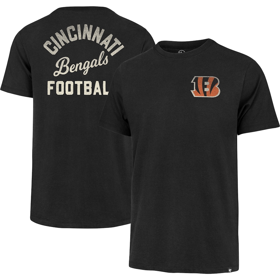 Cincinnati Bengals '47 Black Turn Back Franklin T-Shirt - Man