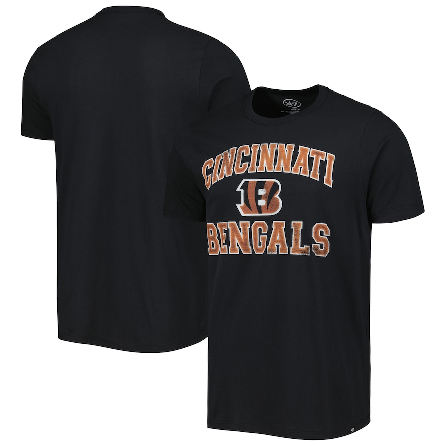 Cincinnati Bengals '47 Black Union Arch Franklin T-Shirt - Man Cincinnati Bengals '47 Black Union Arch Franklin T-Shirt - Man