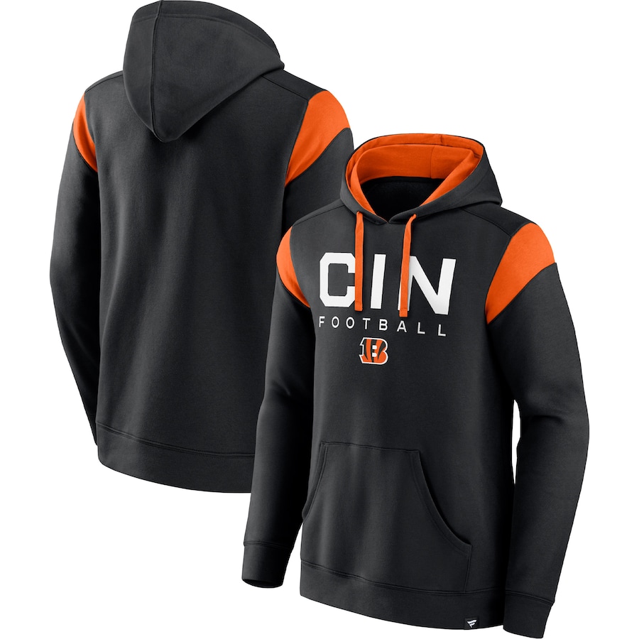 Cincinnati Bengals Black Call The Shot Pullover Hoodie - Man Cincinnati Bengals Black Call The Shot Pullover Hoodie - Man