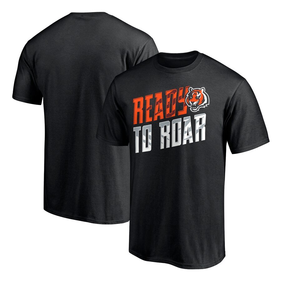 Cincinnati Bengals Black Roar Rise T-Shirt - Man Cincinnati Bengals Black Roar Rise T-Shirt - Man