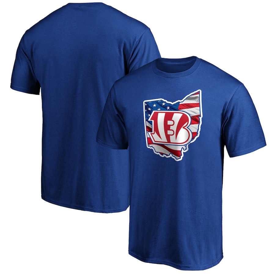 Cincinnati Bengals Royal Banner State T-Shirt - Man Cincinnati Bengals Royal Banner State T-Shirt - Man
