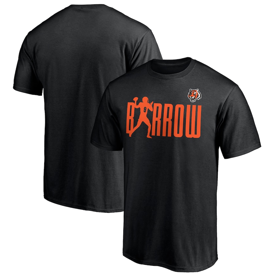 Cincinnati Bengals Joe Burrow Black Checkdown T-Shirt - Man