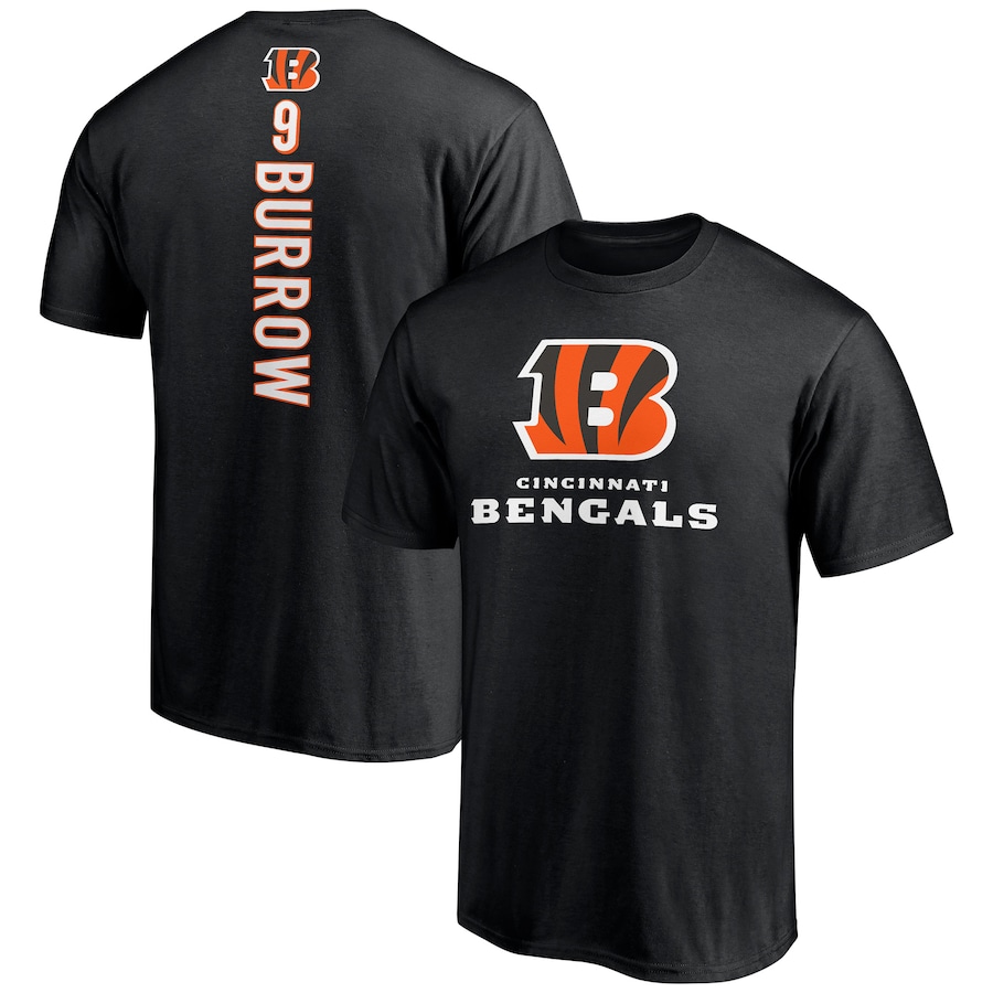 Cincinnati Bengals Joe Burrow Black Playmaker T-Shirt - Man