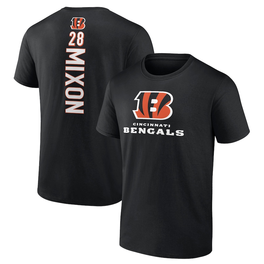 Cincinnati Bengals Joe Mixon Black Playmaker T-Shirt - Man