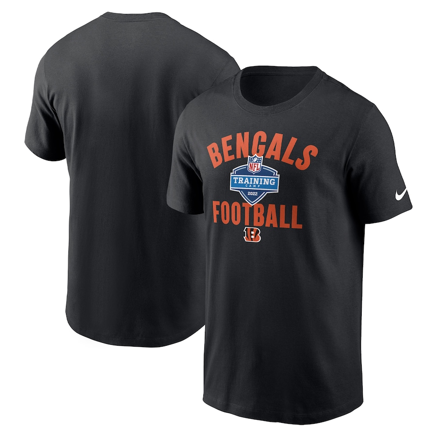 Cincinnati Bengals Football Black 2022 Training Camp Athletic T-Shirt - Man Cincinnati Bengals Football Black 2022 Training Camp Athletic T-Shirt - Man