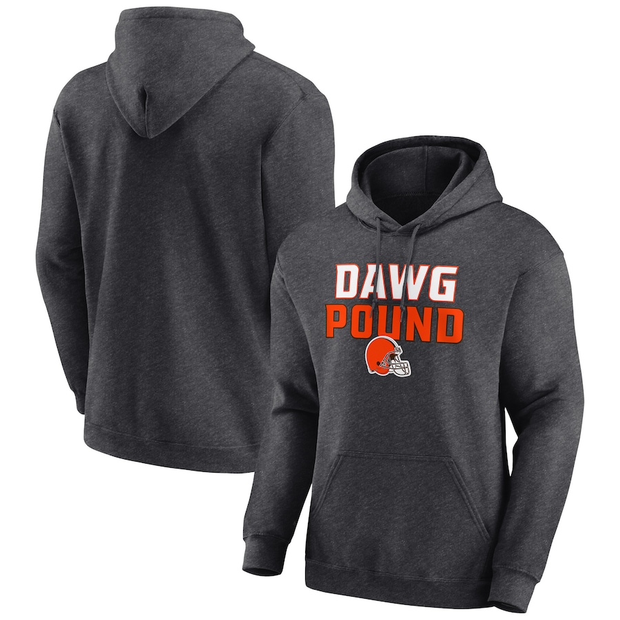 Cleveland Browns Charcoal Victory Earned Pullover Hoodie - Man