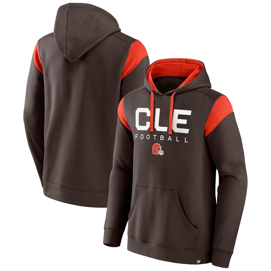 Cleveland Browns Brown Call The Shot Pullover Hoodie - Man