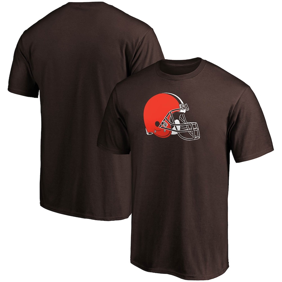 Cleveland Browns Brown Primary Logo Team T-Shirt - Man