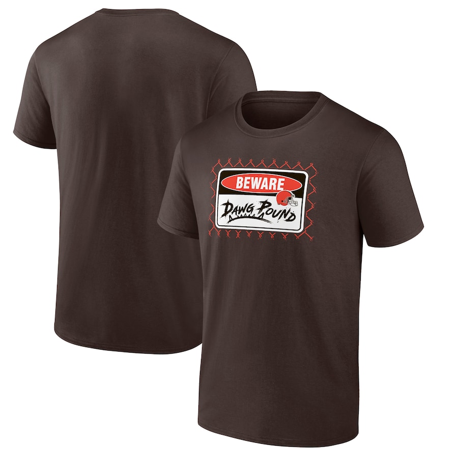 Cleveland Browns Brown Route Runner T-Shirt - Man Cleveland Browns Brown Route Runner T-Shirt - Man