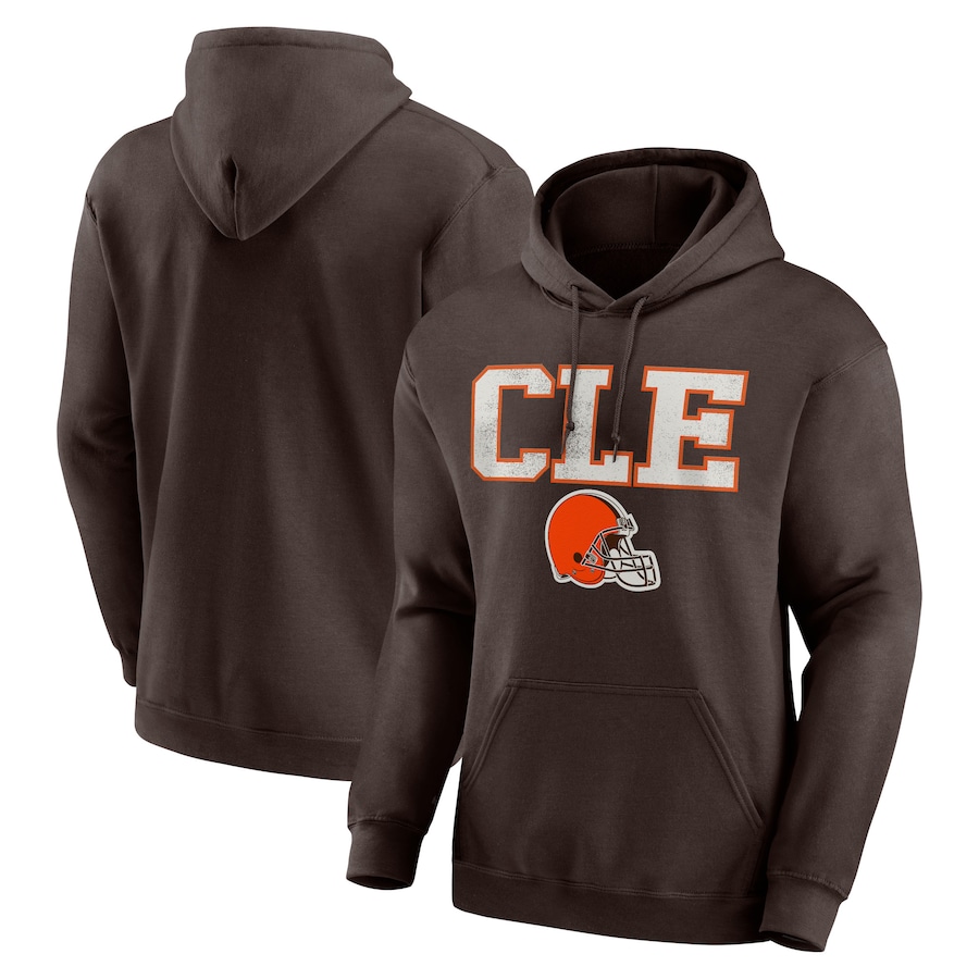 Cleveland Browns Brown Scoreboard Pullover Hoodie - Man