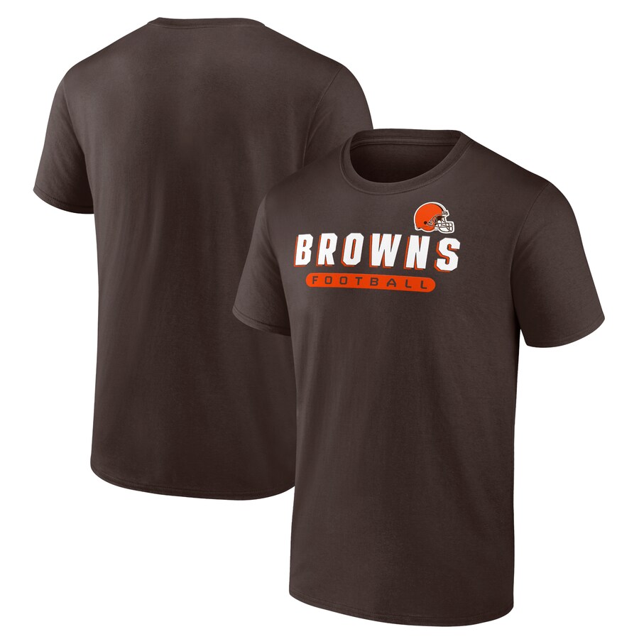 Cleveland Browns Brown Spirit T-Shirt - Man Cleveland Browns Brown Spirit T-Shirt - Man