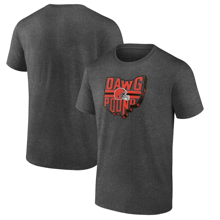 Cleveland Browns Charcoal Downfield T-Shirt - Man