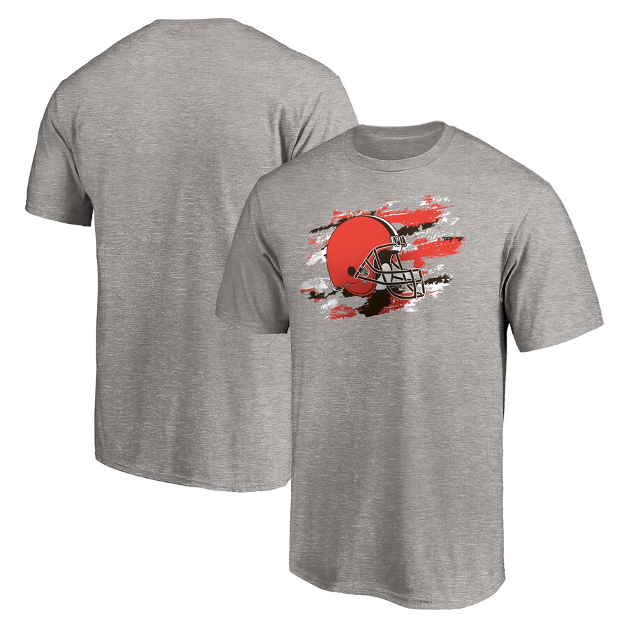 Cleveland Browns Heather Gray True Color T-Shirt - Man Cleveland Browns Heather Gray True Color T-Shirt - Man