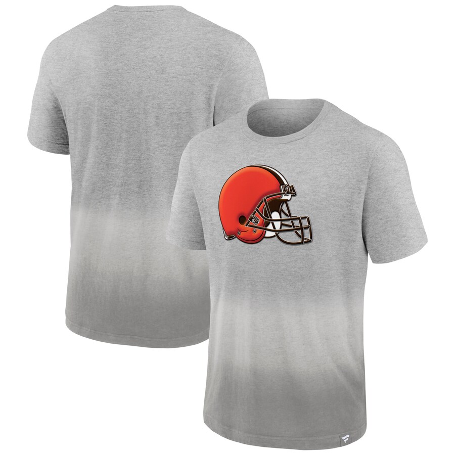 Cleveland Browns Heathered Gray/Gray Team Ombre T-Shirt - Man