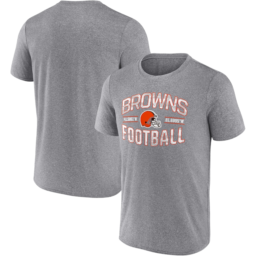 Cleveland Browns Heathered Gray Want To Play T-Shirt - Man