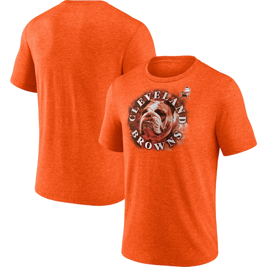 Cleveland Browns Heathered Orange Tri-Blend Sporting Chance T-Shirt - Man