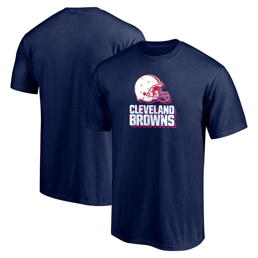 Cleveland Browns Navy Red White and Team T-Shirt - Man