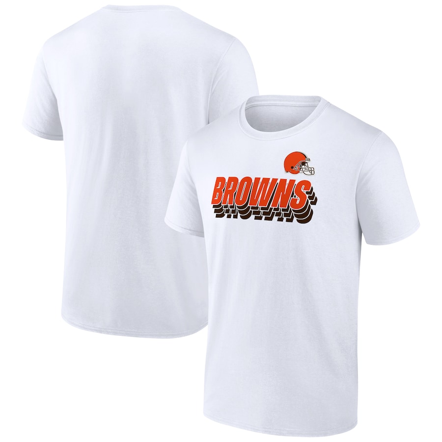 Cleveland Browns White Strike Back T-Shirt - Man