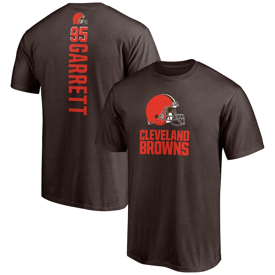 Cleveland Browns Myles Garrett Brown Playmaker T-Shirt - Man