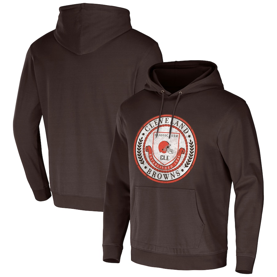 Cleveland Browns NFL x Darius Rucker Collection by USASportsStoreBrown Washed Pullover Hoodie - Man