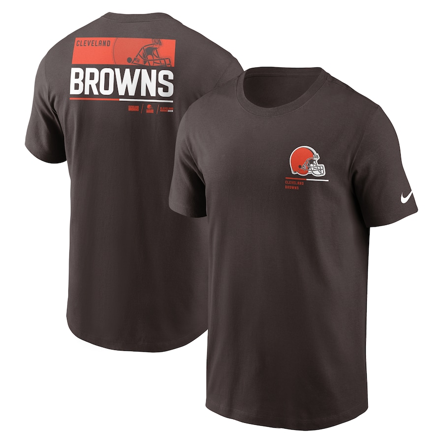 Cleveland Browns Football Brown Team Incline T-Shirt - Man
