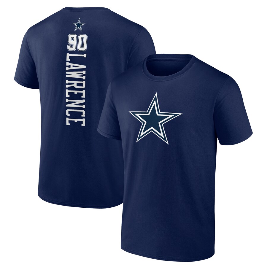 Dallas Cowboys DeMarcus Lawrence Navy Playmaker T-Shirt - Man